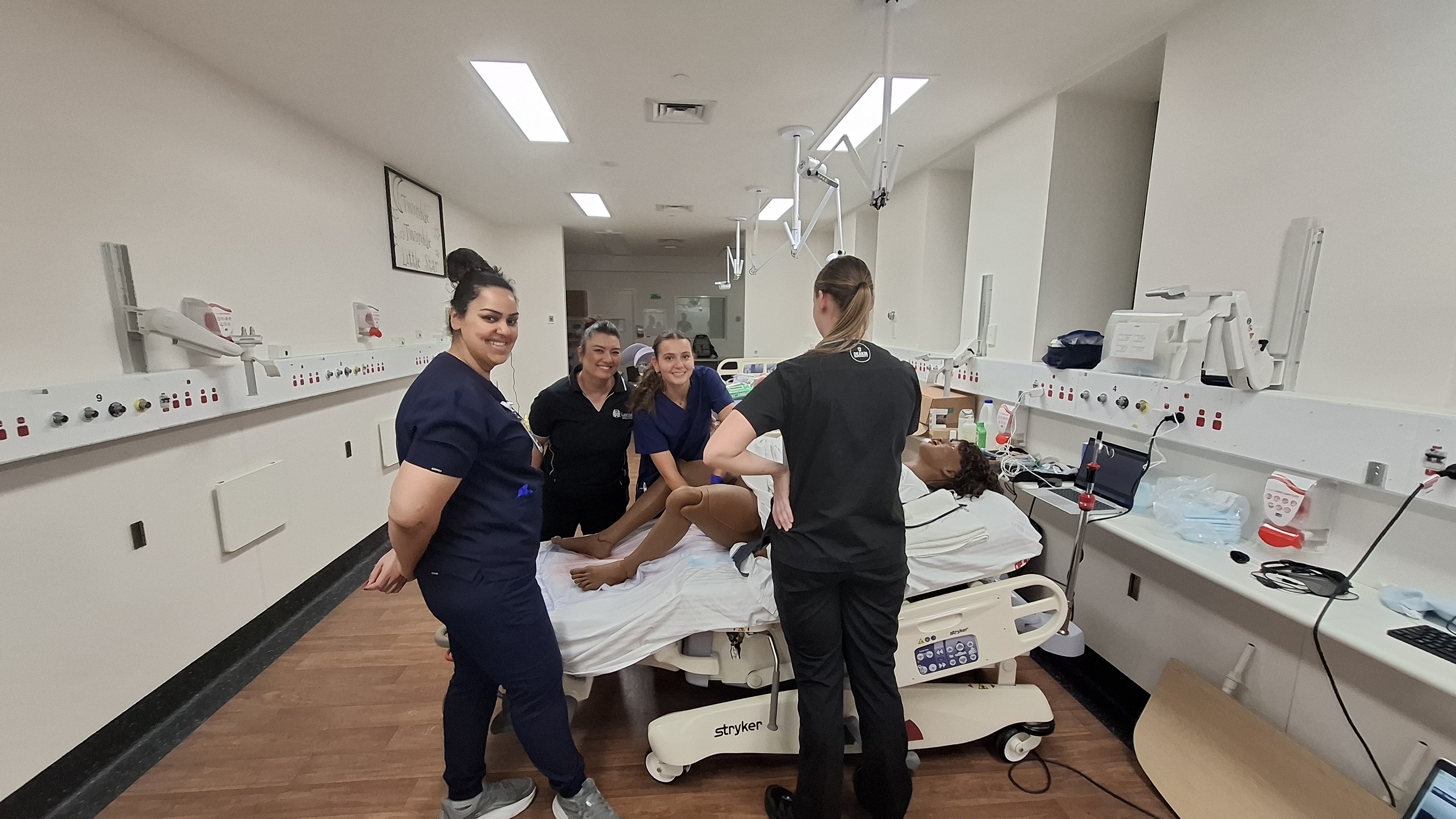 Maternity team with MamaAnne simulator
